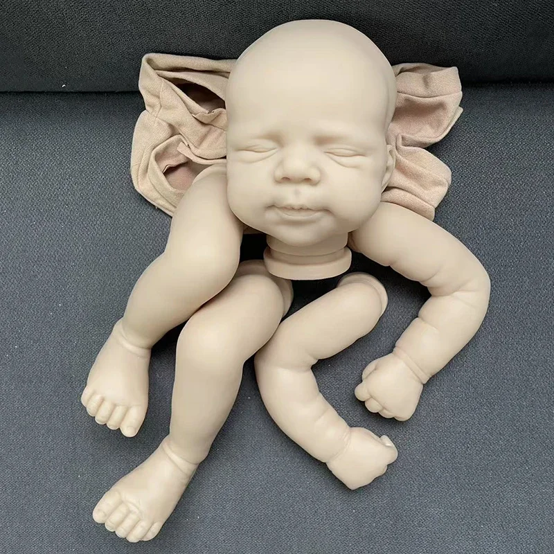 NPK 19Inches Reborn PascaleUnpainted Unassembled Blank DIY Doll Kit Fresh Color with Cloth Body Doll Parts