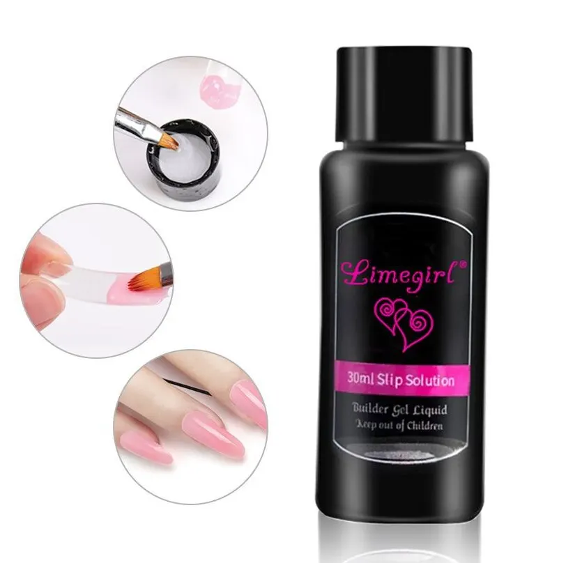 30ml Quick Extension Gel Polish Slip Solution Gel Brush Nail Permanent Liquid Painless Acrylic Nail Art Extension Tool