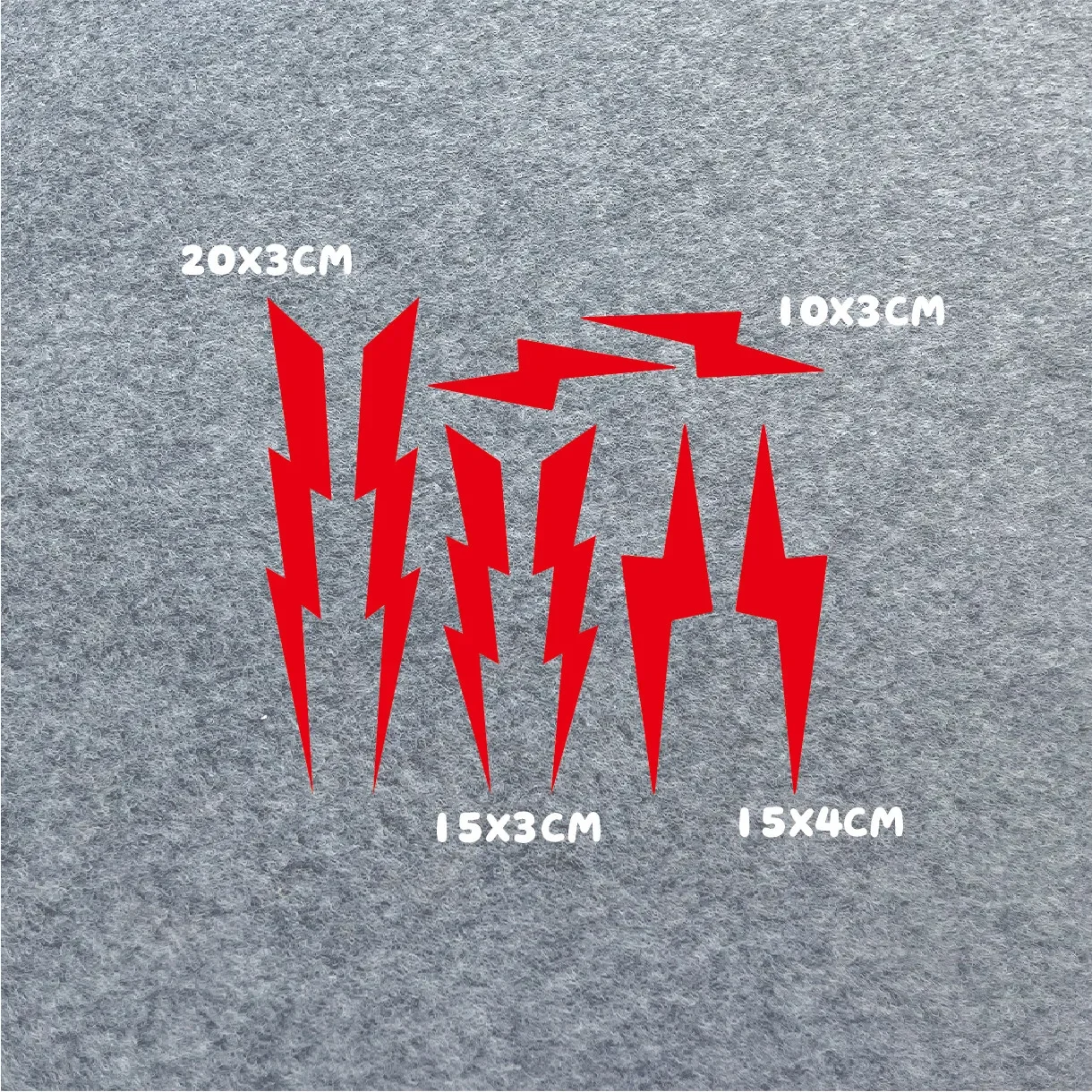 Racing Lightning Bolt Stickers 8PCS Multicolor Waterproof Vinyl Decals for Motorcycle Helmet Body Styling Accessories