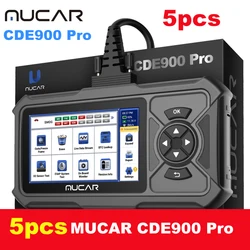 5pcs-10pcs MUCAR CDE900 PRO OBD2 Scanner Diagnostic Scan Tool Car Code Reader with Multiple Add-on Software Car Scanner 32G ROM