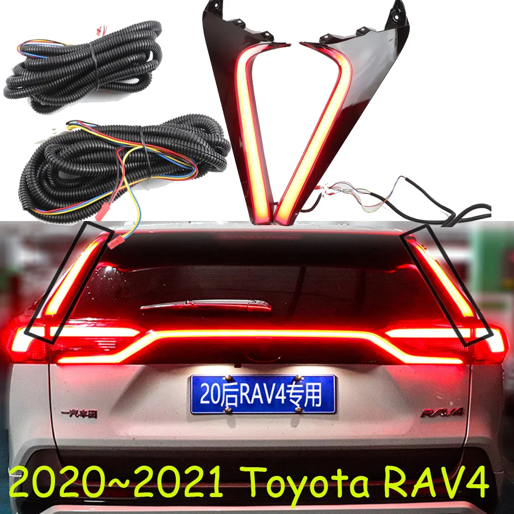 car bumper tail light RAV4 taillight RAV 4   2020~2021y LED car accessories Taillamp rav4 rear light fog