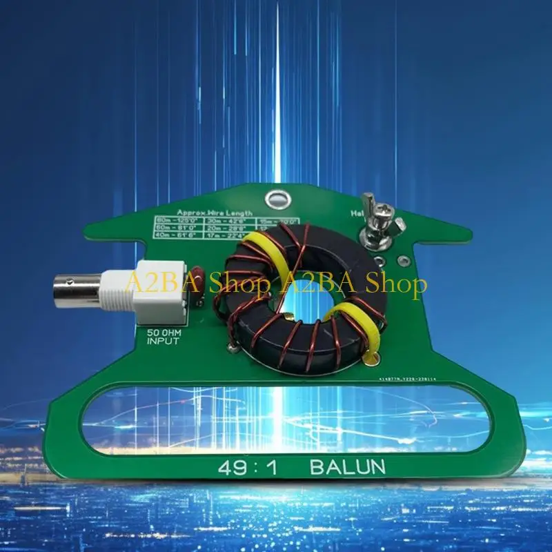 A2BA Effortless Installation Balun Adapter Provides Seamlessly 49:1 Impedance Conversion For Not Tuned Shortwave Antennas