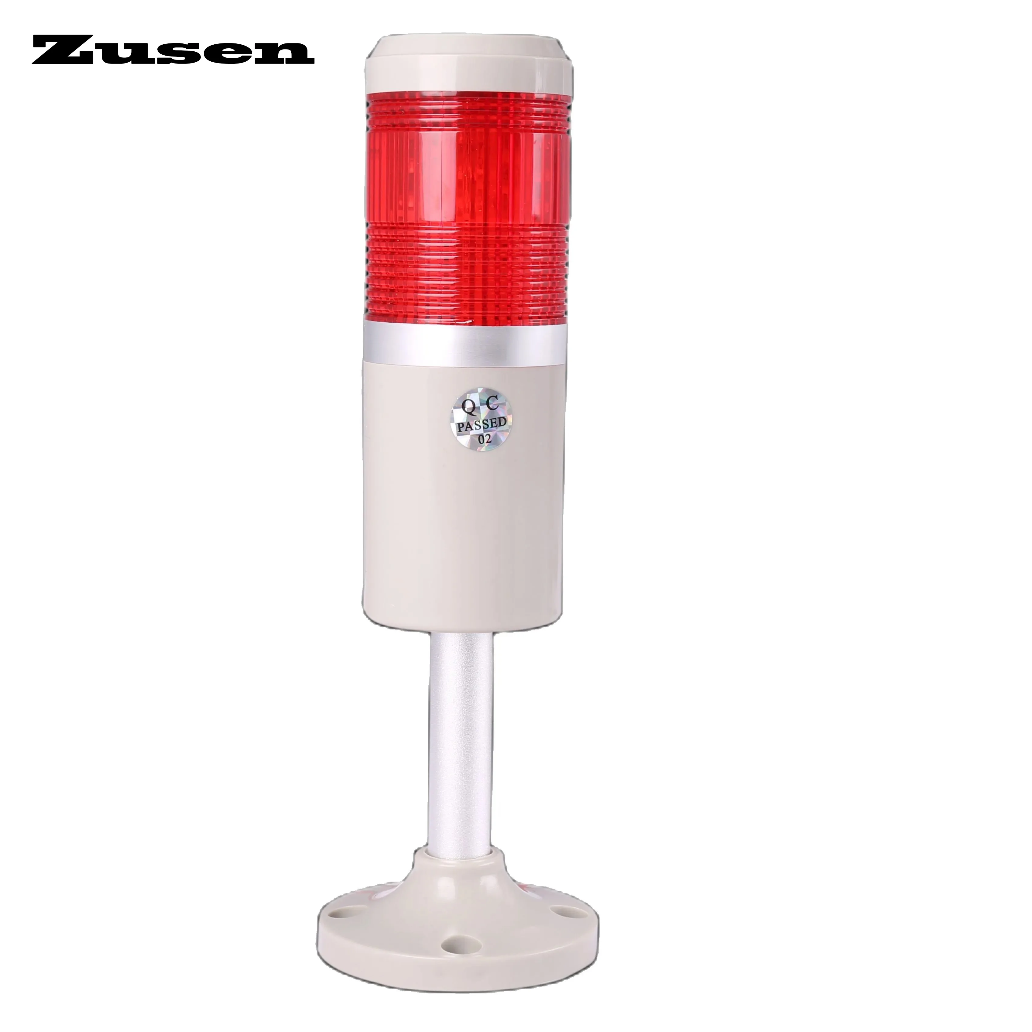 

Zusen 50mm TB50-1T(W)-D 12V 24V 110V 220V Red Color Always Bright and Flashes LED Warning Industrial Signal Tower Light