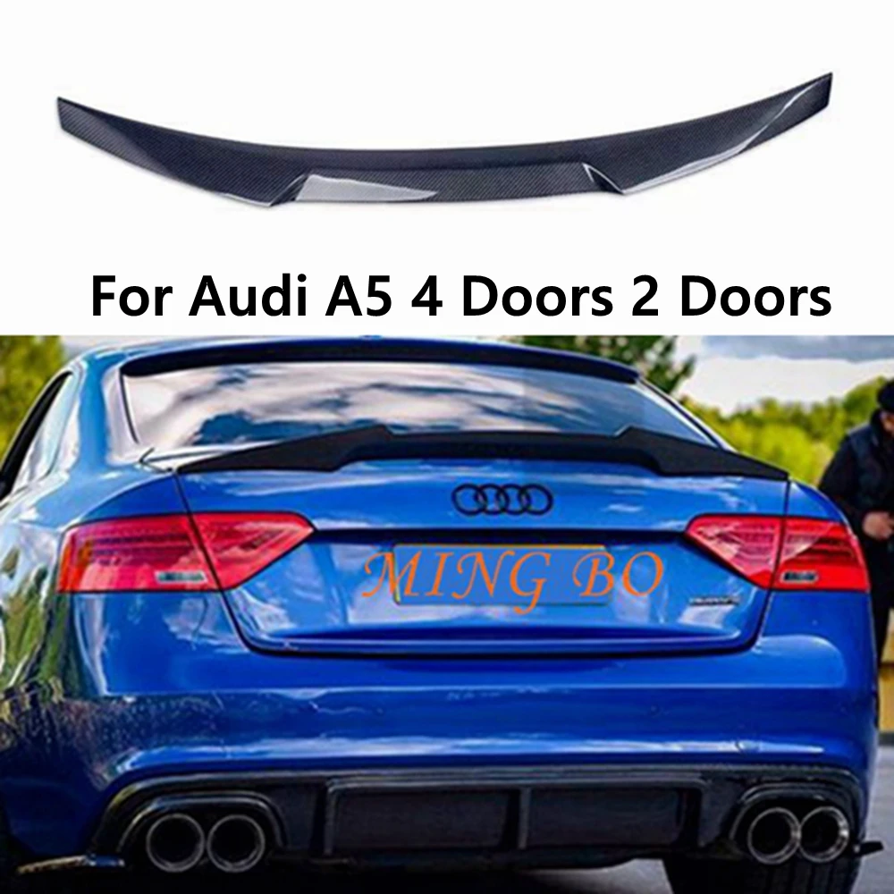 

For Audi A5 4 Doors 2 Doors 2009-2016 M4 Style Carbon Fiber / Forged Carbon Fiber Rear Trunk Spoiler {Not for S5 RS5}