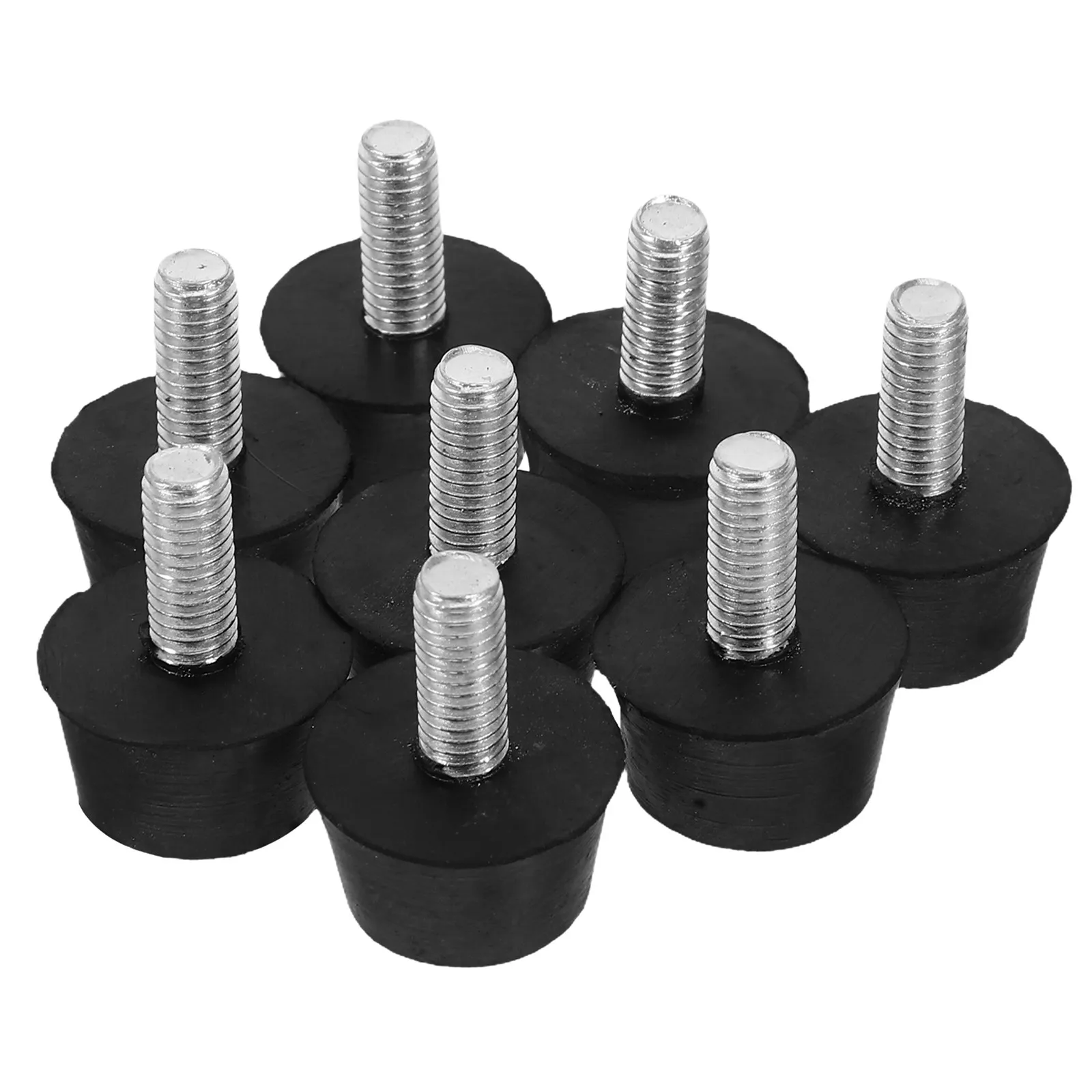 12pcs Leveling Feet Adjustable Rubber Furniture Levelers With M6 Screws Leg Leveler For Table Chair Cabinet Sofa Floor Protector
