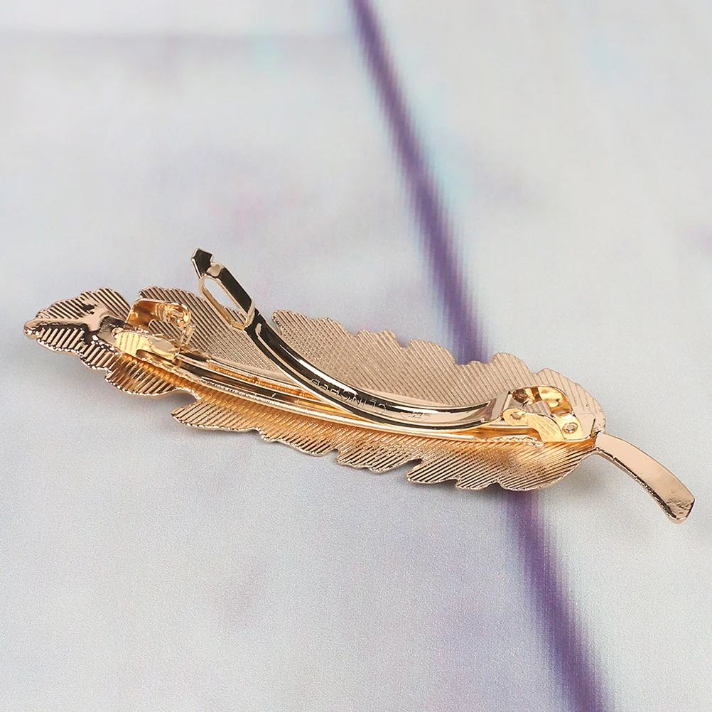 

Leaf Hairpins Gold Bridal Hair Accessories Wedding Hair Clip Claw Barrettes For Women Party Prom Graduation Daily Wear