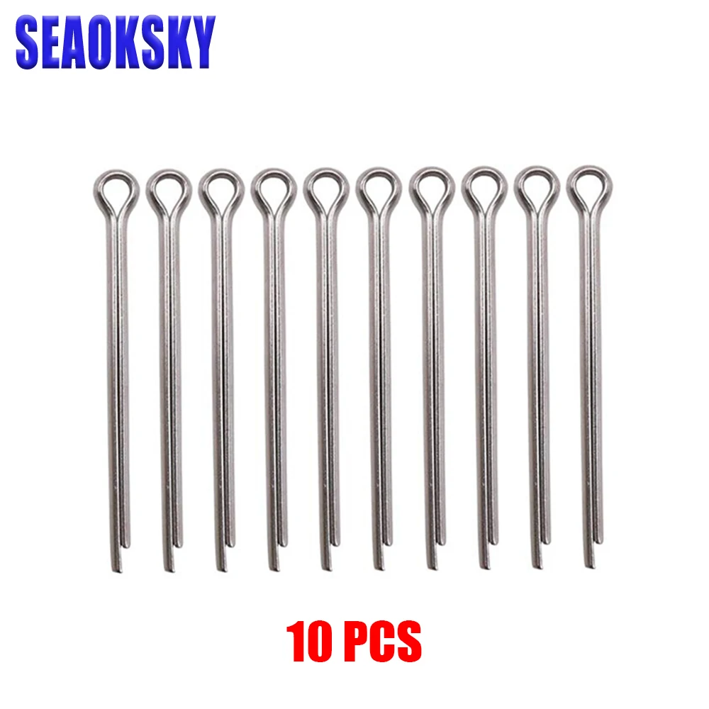 10 Stück Propeller Split Pins 2.5*50mm 316l Edelstahl für Yamaha Honda Quecksilber Suzuki Tohatsu Außenbordmotor Propeller Pi