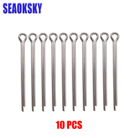 10 Pieces Propeller Split Pins 2.5*50mm 316L Stainless Steel For Yamaha Honda Mercury Suzuki Tohatsu Outboard Motor Propeller Pi