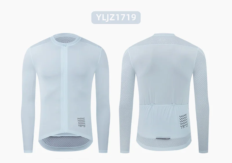 YKYWBIKE Herren-Radsport-Sets, langärmelig, lange Trägerhose, Fahrradbekleidung, Mann, Radfahren, Maillot, Rennrad-Set, Fahrradbekleidung – Detail 12