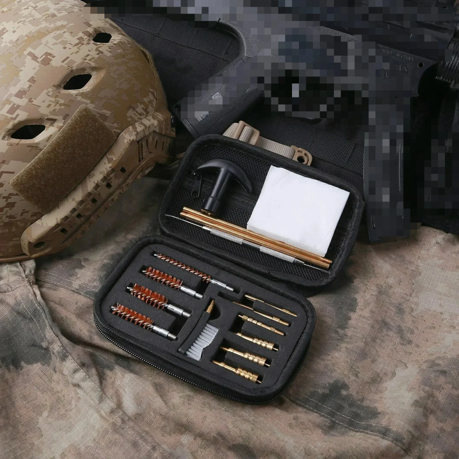 16PCS Multifunctional Pipe Dredging Nylon Brush Barrel Brush Set Cleaning Kit for 9mm Ar15 AK 74 M16 M4 G17 19 27 1911 - view 6
