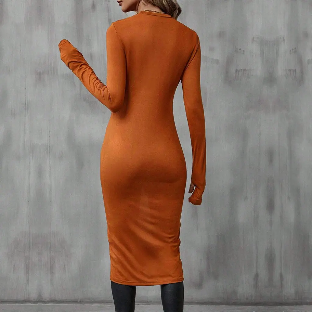 

Женская футболка с круглым вырезом, универсальный пригородный стиль, удлиненный топ на бедрах, новинка осени и зимы