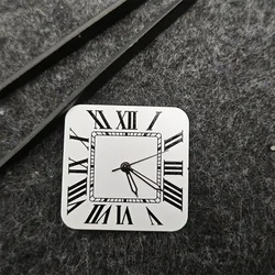 New square 27mm NH35 dial modified Arabic numeral dial and Hands suitable for Japanese NH35 automatic movement santo Watch Case