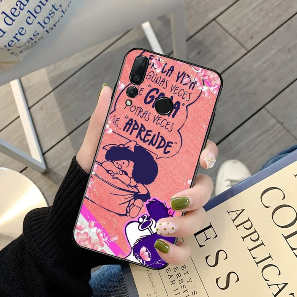 Anime M-Mafalda Phone Case For Huawei Y9 6 7 5 Prime Enjoy 7s 7 8 Plus 7a 9e 9plus 8E Lite Psmart Shell