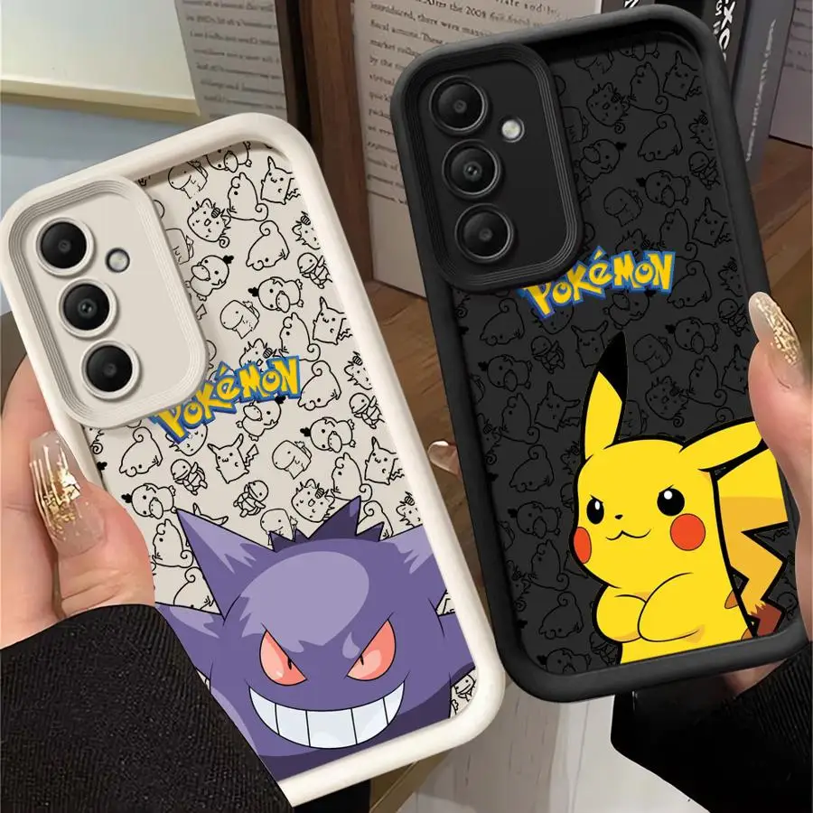 Cartoon Poke_mon Cute Phone Case for Galaxy A15 A72 A52 4G 5G A25 A35 A55 A51 A73 A52s A53 A54 5G A71 4G Cover