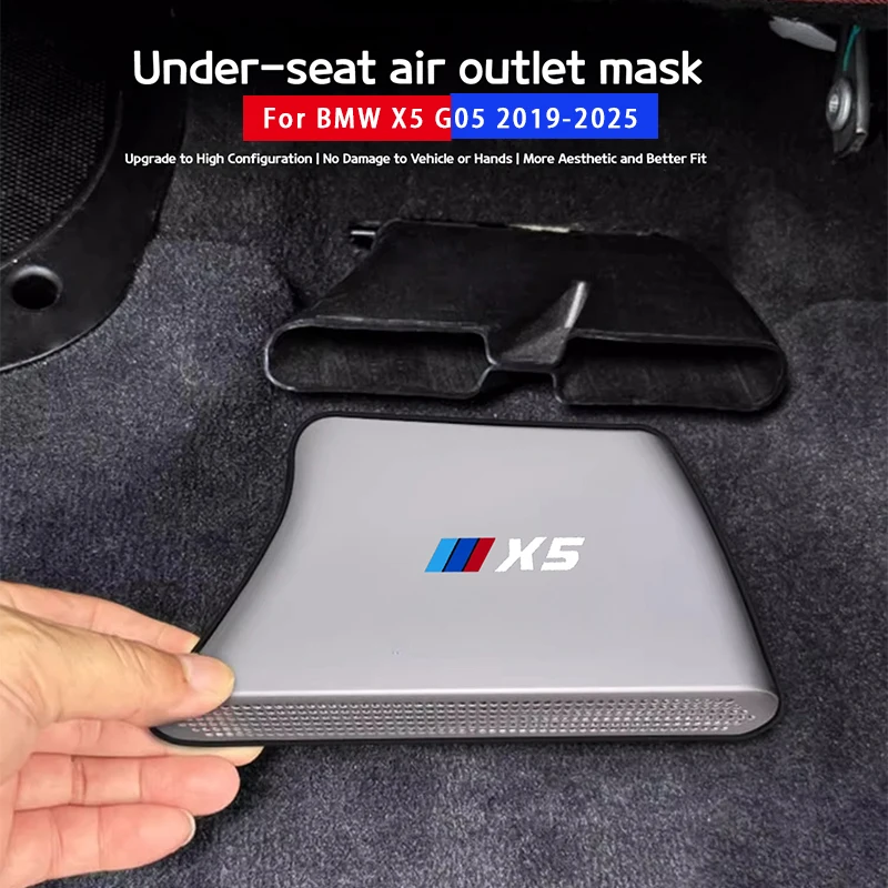 

Car Under Seat Floor AC Air Conditioner Vent Outlet Protection Cover Car Interior Accessories For BMW X5 G05 2019-2025