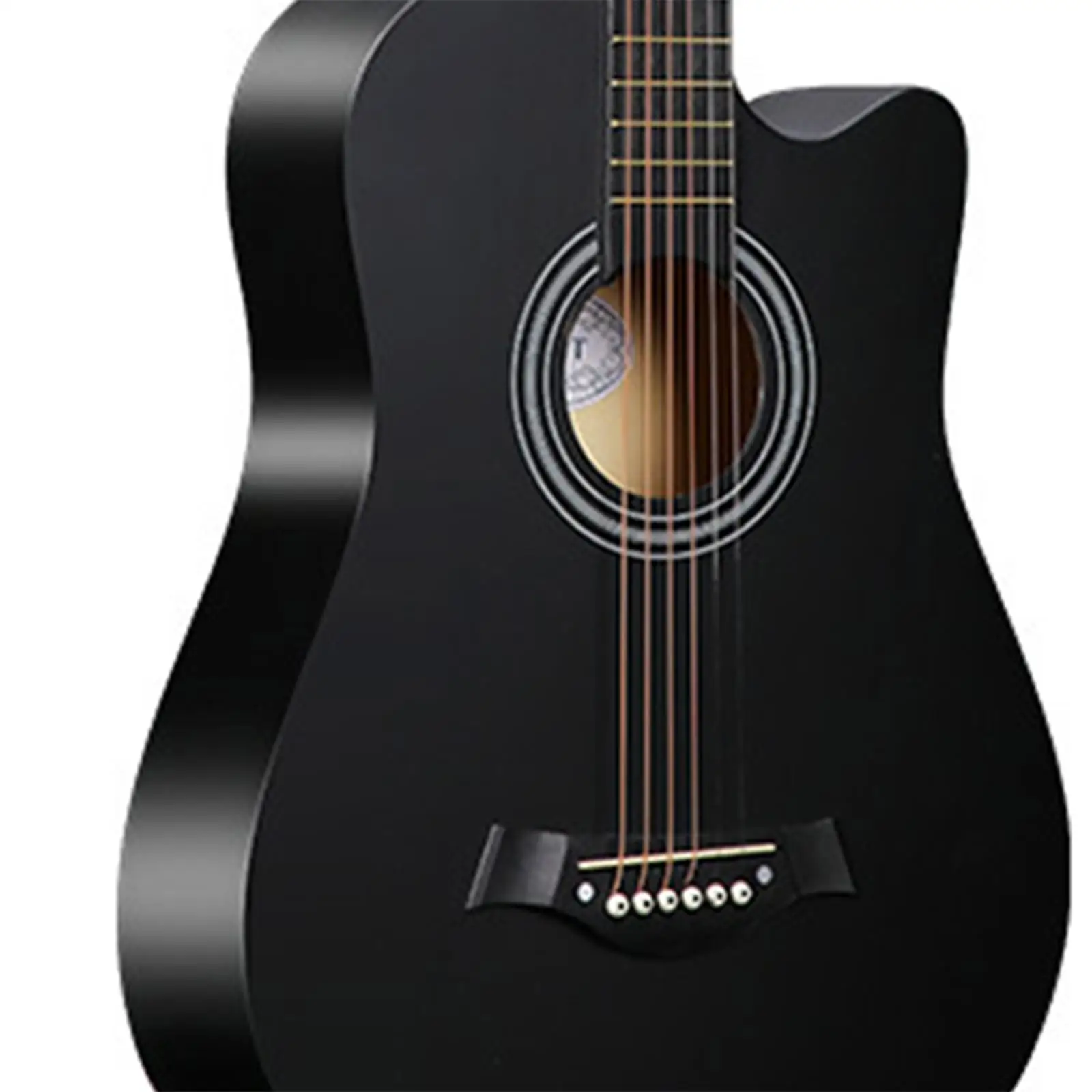 38inch Acoustic Guitar Musical Instrument 6 Strings Durable for Teens Adults