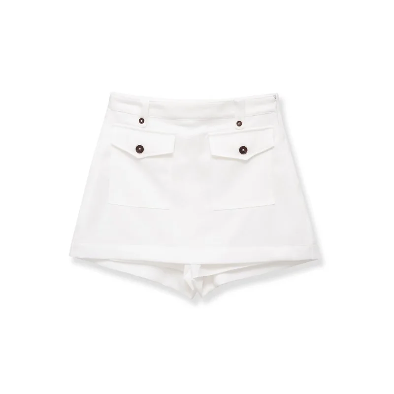 

Summer Women's Shorts 2026 New Fashion Trend Pocket Casual Shorts Elegant Women's Skirt Pants