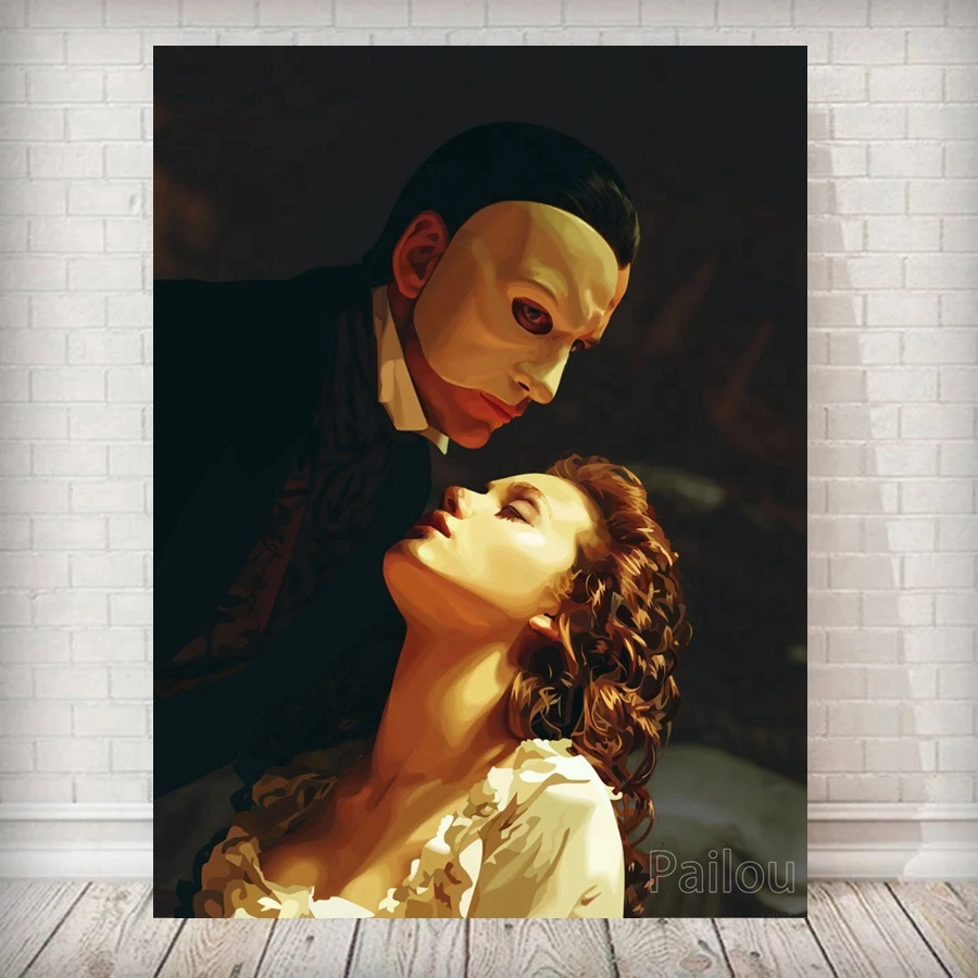 Romatic Love Movie The Phantom Of The Opera Diamond Art Painting Cross Stitch Gerard Butler Rhinestone Picture Room Decor