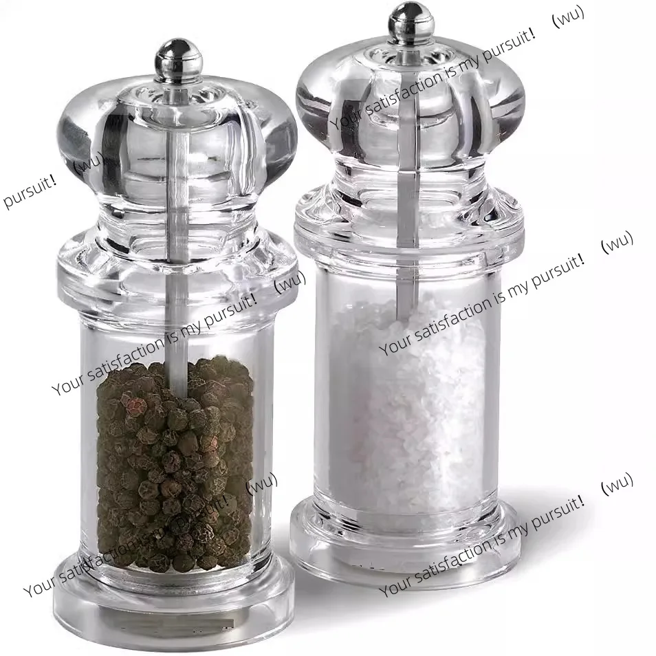 Acrylic grinder transparent pepper mill manual multi-purpose seasoning bottle pepper cumin pepper grinder new