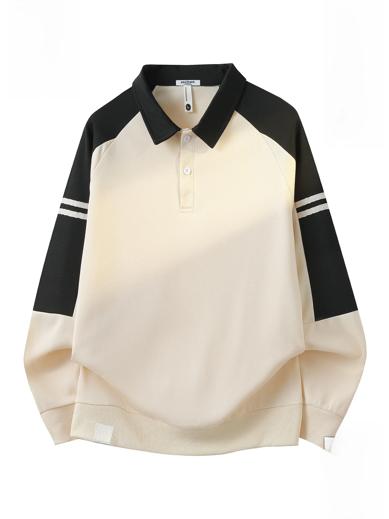 

PaulFrank Monkey American Sle Hoodie Men's Autumn Winter Fce Lined Casual Long Sve irt Color Blo Collar Swea...