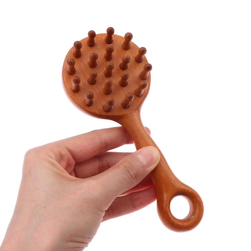 متعددة الوظائف الخشب العلاج تدليك مشط فروة الرأس رئيس مدلك خشب الصندل الطبيعي التعميم الأسنان غواشا كشط الجسم مدلك