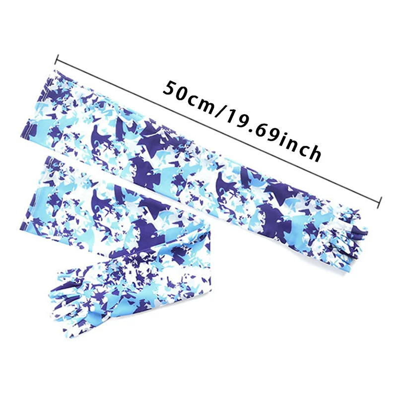 1Pair Summer Ice Silk Cool Sports Cycling Sleeves for Men Cuff Outdoor fitness Camouflage Glove Women Arm Sleeves Sun Protection