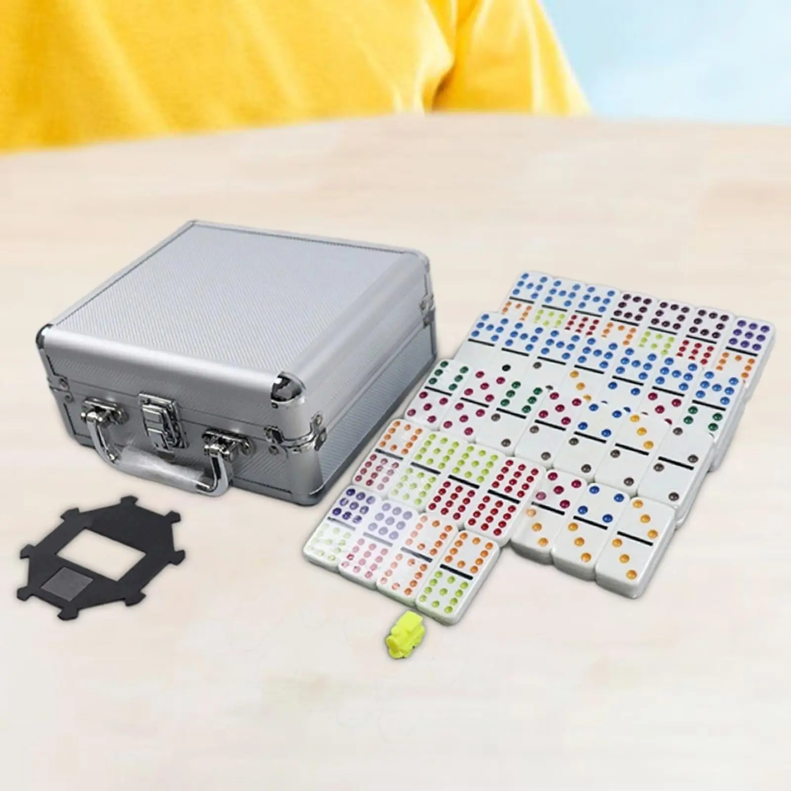 Double Dominoes Nine Trick Game Set 91 Piece Calculation Puzzle Board Game for Kids Strategy Entertainment view 4