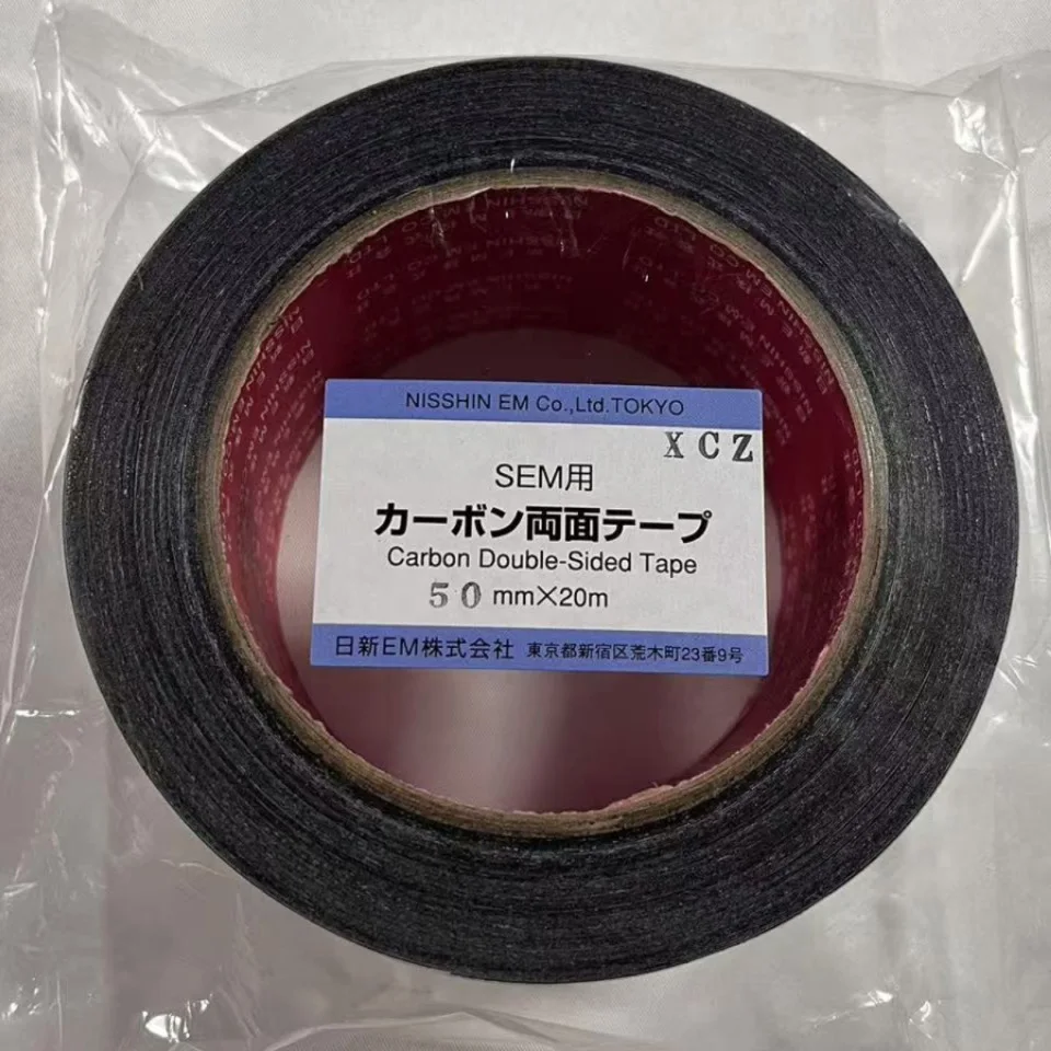 

Японская проводящая лента NEM Двусторонняя карбоновая проводящая лента Nissin 7311 7321 SEM для SEM 5 мм