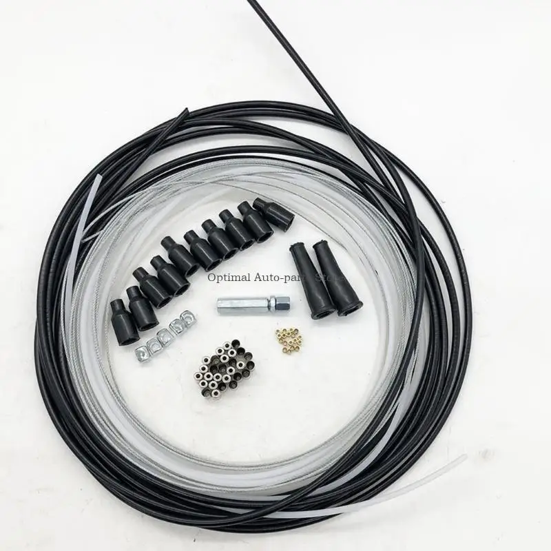 Engine Control Cable Hardware for DIY Replacement Builds with Cable Housings, Inner Cables, Liner, and Assorted End Components
