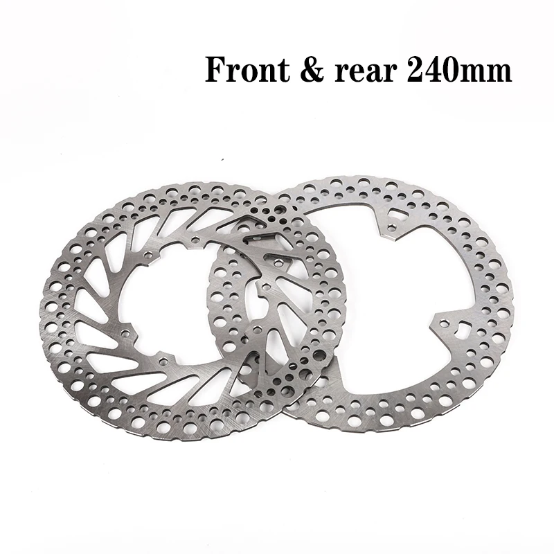 Rotor de disco de freno trasero delantero redondo de 240mm para Honda CR 125 250 CR125 CR250 R2-R7 CRF 250 450 R X CRF250 CRF450R CRF450X 2002-2007