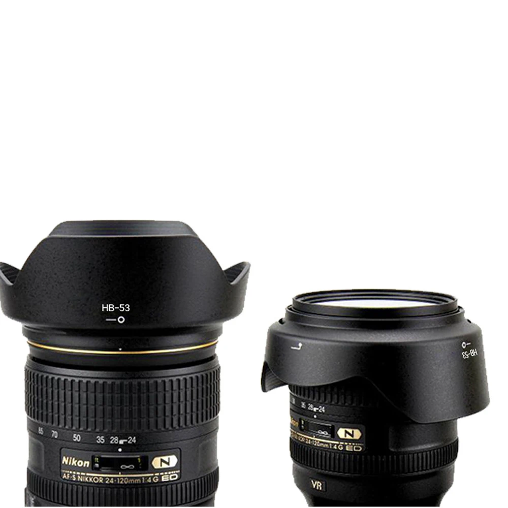 Lock Ring Tulip Lens Hood Hiking Trail Dust for Nikon AF-S Nikkor 24-120mm F/4G ED VR HB53 HB-53 Front Element Shield