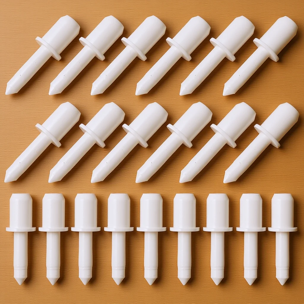 60Pcs Shutter Replacement Repair Pins Flexible Plastic Telescopic Pins for Curtain Louvers Window Parts Shutter Plastic Parts
