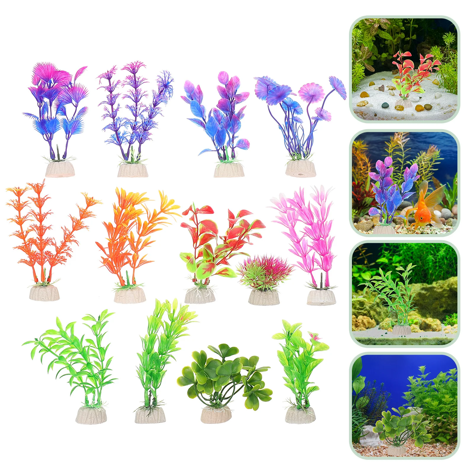 

1Set Fish Tank Artificial Aquatic Plants Simulation Water Grass Aquarium Landscape Decors Plastic Fake Plants Aquarium Supplies