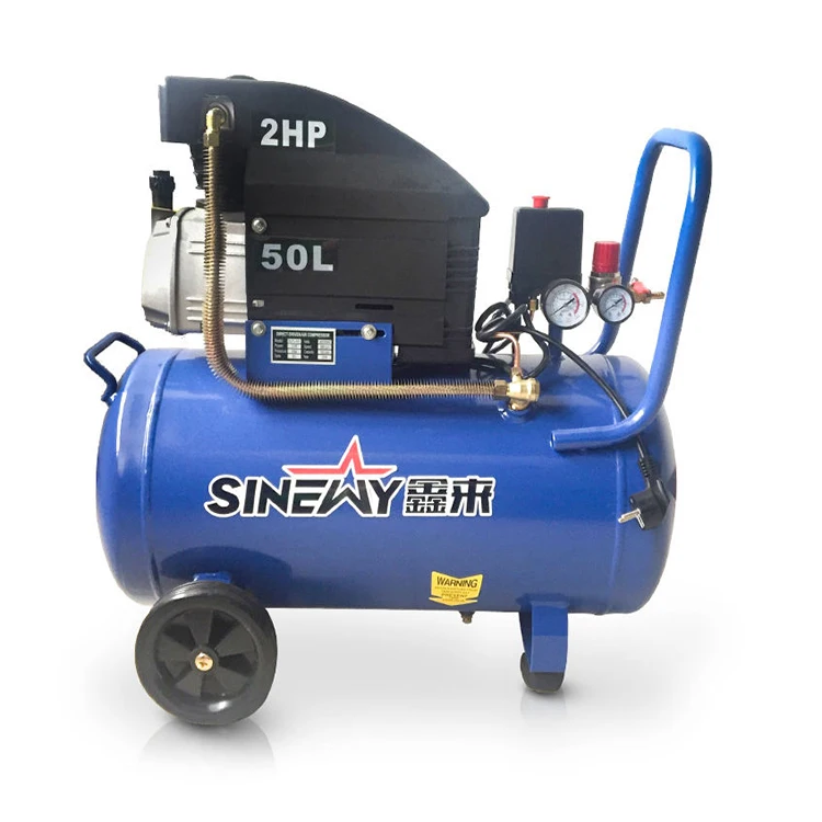 Sinewy Compresseur Dair 50 L Chinese Professional Factory Cheap 50L Piston Electric Portable Direct Driven Oil Air Compressor