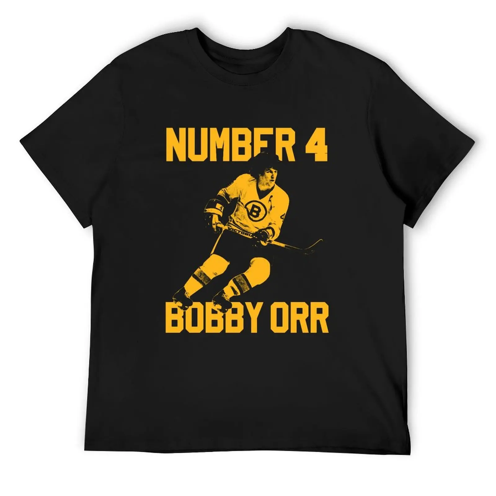 

Bobby Orr Number 4 - The Yellow Stencil T-Shirt oversizeds man clothes clothes clothes for men