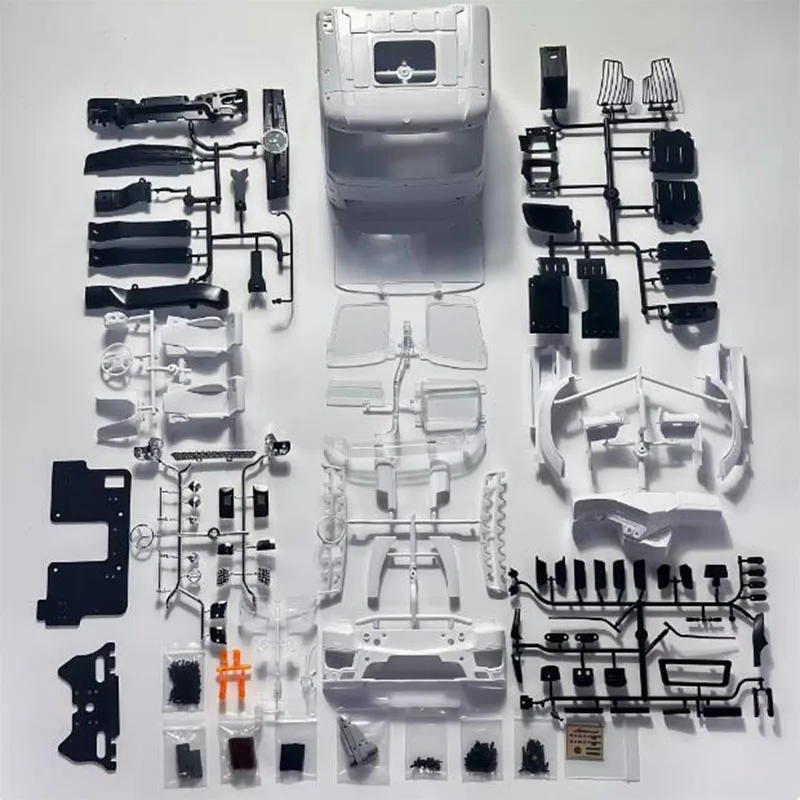 Modelo rc nouxão modelo veículo de engenharia 3363 kit corpo escudo do carro para 1/14 tamiya rc caminhão basculante mercedes benz 3363