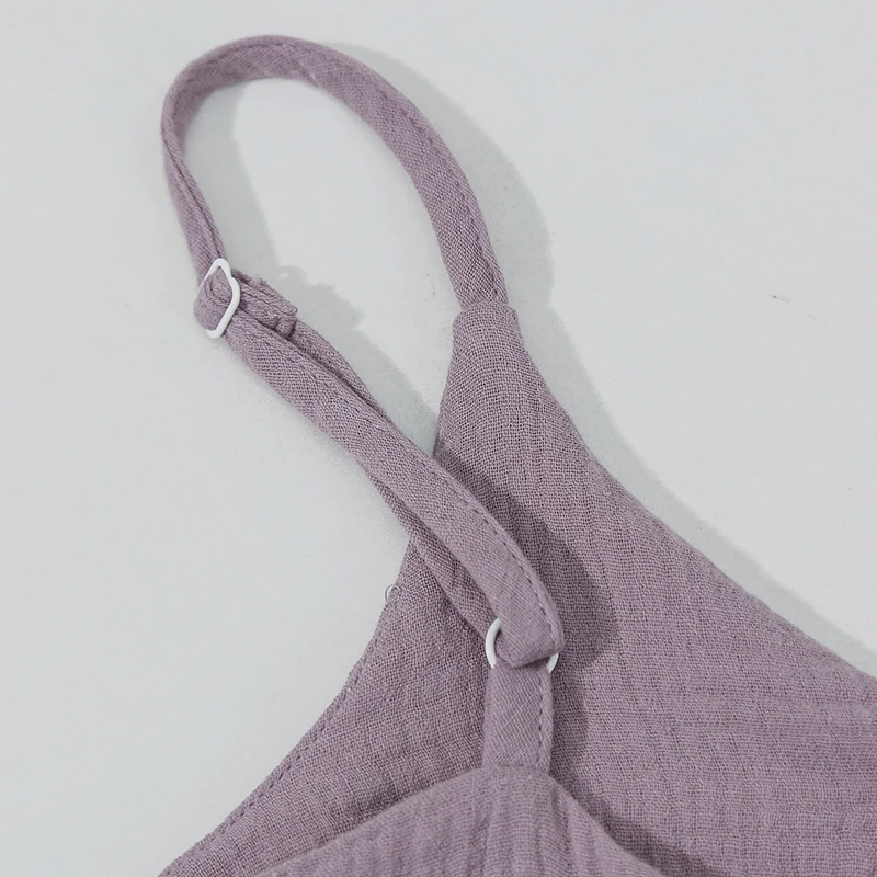 Mussola 100% garza di cotone abito estivo donna sexy senza maniche cinturino regolabile lato aperto laterale elegante partito boho vestito estivo abiti