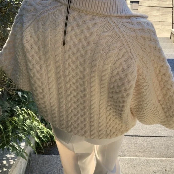 Cardigan lavorato a maglia di lana Thiened Autunno Nuovo Sle 2025 Primavera Pendolarismo Sle Regular Sve Altro 00% Materiale Conent