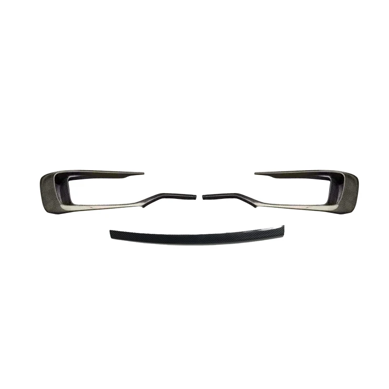 High-end Custom Body Kit For Old-to-New ConversionMS MANSORI Style Wet Carbon Fiber Front Bumper Lip Diffuser Spoiler Adhesive