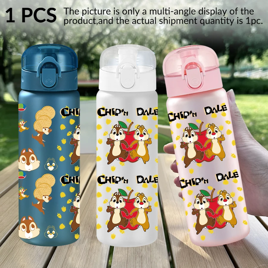 1 قطعة ديزني السنجاب/مخاريط الصنوبر/حفز 26 أوقية زجاجة مياه بلاستيكية كوب رياضي كهدية عيد ميلاد/العودة إلى المدرسة