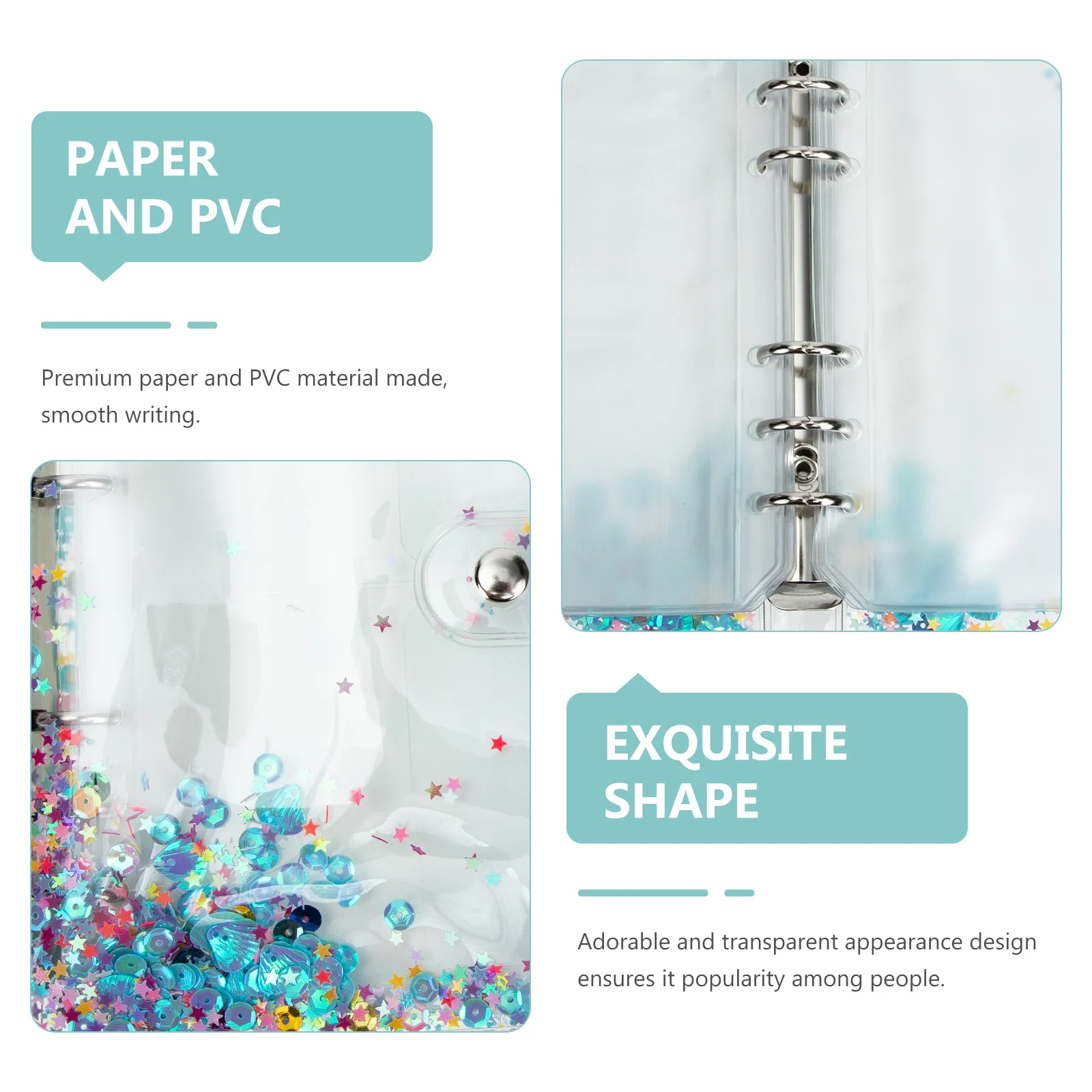 

1Set Multi-Function Money Binder Budget Binder Book Transparent Money Organizer Portable Cards Book Storage Supply Household