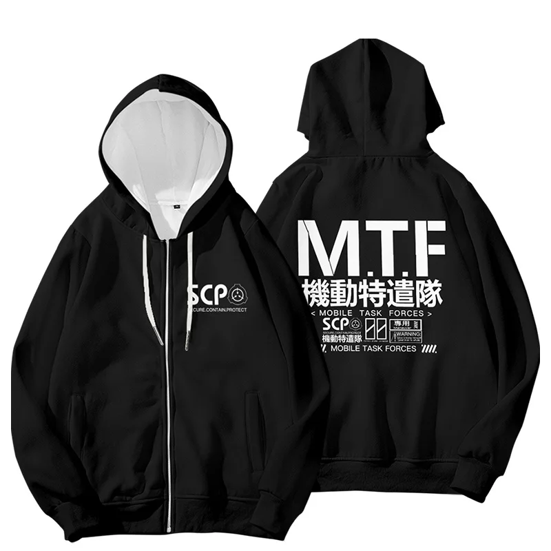 Scp Foundation Design Hoodies Sweatshirt 3D Print Long Sleeve Jacket Coat Autumn Winter Harajuku Hoodie Men Women Sweatshirts
