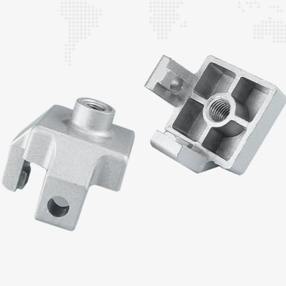 1Pcs M6-M12 Caster Foot Wheel Cup Connection Block Fixing Block Aluminum Profile Foot End Connection Block 2020 3030 4040 4545