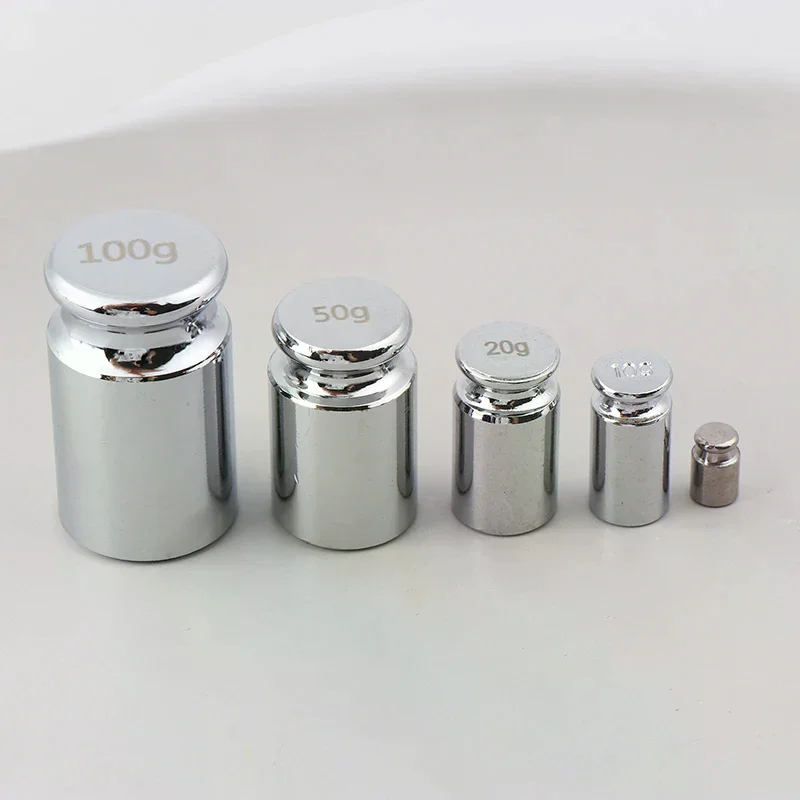 Electronic Balance Teaching Instrument Home Tool 2g/10g/20g/50g/100g Grams Scale Weights Chrome Plating Accurate Calibration