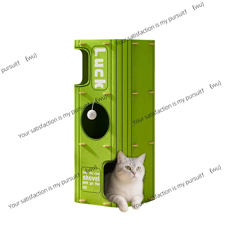 Nido para gatos tridimensional multicapa ins Xiaohongshu, mismo marco cerrado divertido para escalar gatos, nido universal de fieltro para las cuatro estaciones
