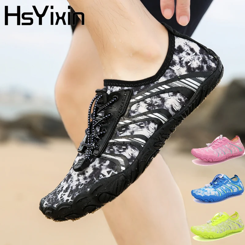 أحذية الخوض للنساء والرجال سريعة الجفاف أحذية المشي لمسافات طويلة في الهواء الطلق حافي القدمين أحذية ماء الشاطئ القوارب التخييم الصيد اليوغا أكوا الأحذية