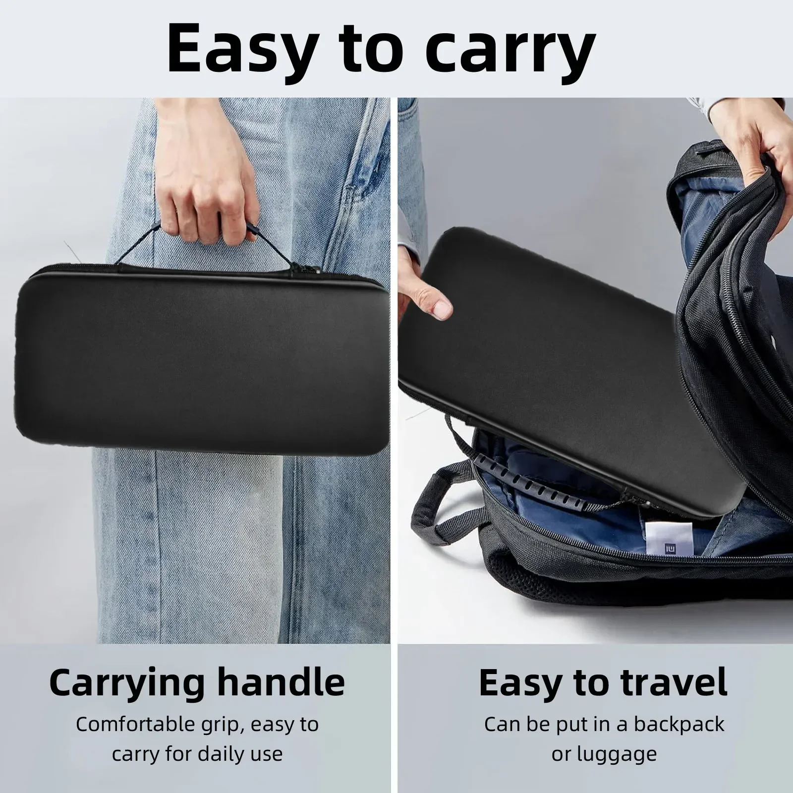 Tas Jinjing untuk Lenovo Legion Go 2 Handheld, Tas Penyimpanan Perjalanan EVA Keras Tahan Air Tahan Guncangan Aksesori Pelindung Portabel