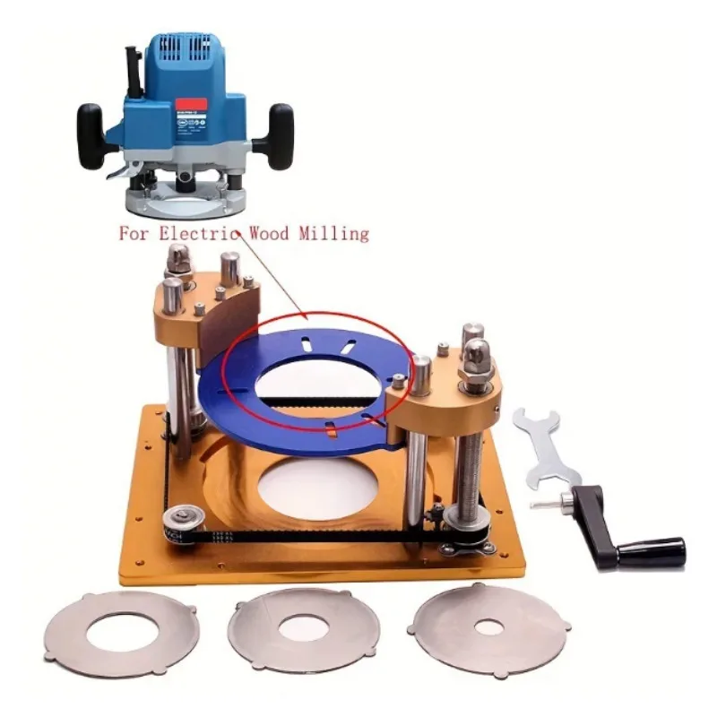 Woodworking Flip-chip Table Synchronous Lifting Flip-chip Bakelite Milling and Trimming Machine Machine Solid Wood Processing