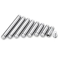 20Pcs Acrylic Picture Frame Glass Sign Standoff Nail Wall Mount Standoff Holder 12mm Stainless Steel Advertise Fixing Screw