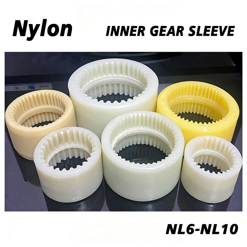 1pcs Inner Tooth Nylon Sleeve Inner Tooth Gear Coupling Accessories Oil Pump Motor Special Joint High Torque Connection Sleeve